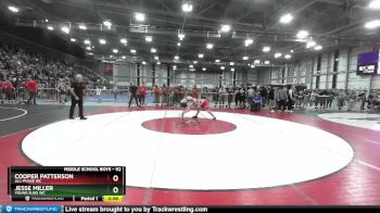 92 lbs Cons. Round 4 - Cooper Patterson, All-Phase WC vs Jesse Miller, Young Suns WC