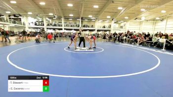 138 lbs Quarterfinal - Ty Stewart, Tyngsborough/Dracut vs Caleb Caceres, Shawsheen