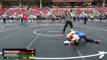 155 lbs Cons. Semi - Preston Swinney, Hugoton Wrestling Club vs Cooper Meyer, Rossville Wrestling Club