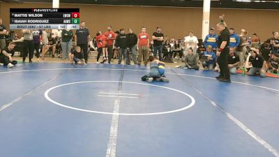 67 lbs Quarters - Isaiah Rodriguez, All American Wrestling Club vs Mattis Wilson, Leatherneck Wrestling Club (Wilson Family Wrestling)
