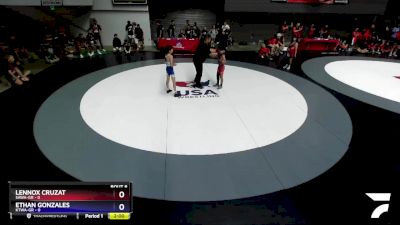 83 lbs Round 2 (10 Team) - Lennox Cruzat, SAWA-GR vs Ethan Gonzales, KTWA-GR