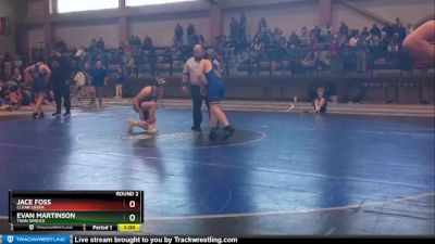 121-124 lbs Round 2 - Evan Martinson, Twin Spruce vs Jace Foss, Clear Creek