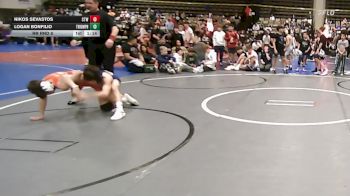 85 lbs Rr Rnd 8 - Nikos Sevastos, CTWHALE Orca - MSE vs Logan Bonfilio, Triumph Blue - MSE