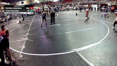 65 lbs Cons. Round 3 - Jaxin Holloway, Pender Kid Dragon vs Bryson Lindstrom, West Point Wrestling Club