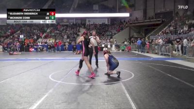 150 lbs Cons. Round 3 - Elizabeth Diederich, Jr Wildcats vs McKinzie Cobb, Neodesha