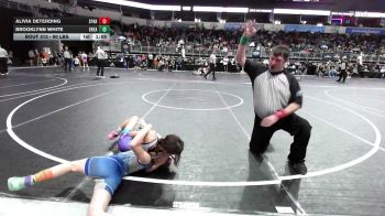 90 lbs Round Of 16 - Alivia Deterding, Sparta Jr Bulldogs vs Brooklynn White, Greater Heights WC