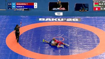 55 kg 1/4 Final - Tsimafei Semianenka, Belarus vs Hariom Hariom, India