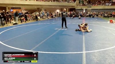 61 lbs Cons. Round 2 - Easton Lachowitzer, Park Rapids vs Koy Koenig, Stewartville