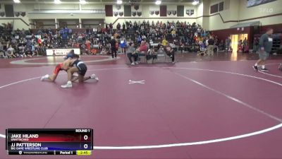 Junior-6 lbs Round 1 - Jake Hiland, Unattached vs Jj Patterson, Big Game Wrestling Club