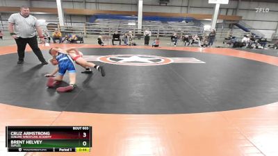 78 lbs Round 1 - Cruz Armstrong, Sublime Wrestling Academy vs Brent Helvey, Suples