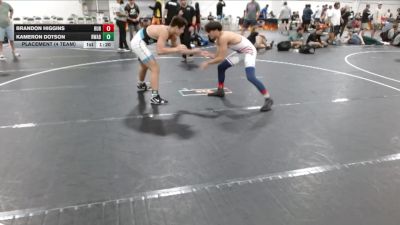 157 lbs Placement (4 Team) - Brandon Higgins, Reverence United Blue vs Kameron Dotson, RWA Blue