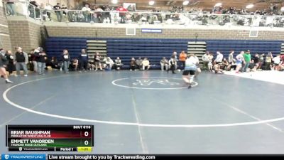 195 lbs Cons. Round 1 - Briar Baughman, Middleton Wrestling Club vs Emmett VanOrden, Thunder Ridge Outlaws