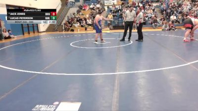 285 lbs Semifinal - Lucas Peterson, Rawlins vs Jace Jones, Douglas