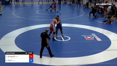 130 kg Semifinal - Tate Orndorff, Utah Valley RTC vs James Ford, Columbus Wrestling Club