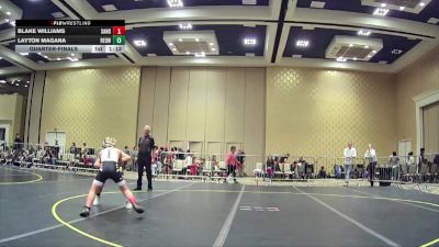 100 lbs Quarterfinal - Blake Williams, Sanderson Wr Ac vs Layton Magana, Redwood WC