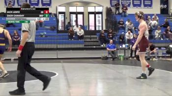 184 lbs Semifinal - Zach Canaday, Wisconsin-Stevens Point vs Jack Lentz, Chicago