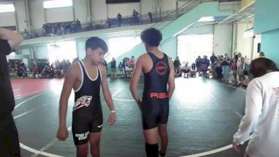 123 kg Rr Rnd 1 - David Mendoza, Peterson Grapplers vs Carlos Aguilera, Steel Canyon