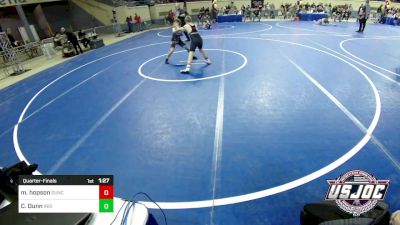 100 lbs Quarterfinal - Matthew Hopson, Duncan Demon Wrestling vs Channing Dunn, Individual