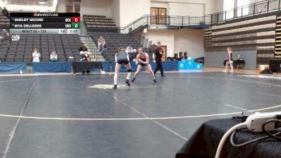 124 lbs Semifinal - Shelby Moore, McKendree University vs Mya Delleree, Wisconsin - Oshkosh