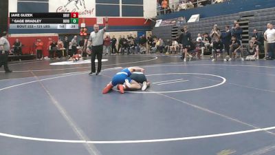 121 lbs Consy 2 - Jake Guzek, South Park vs Gage Bradley, Burgettstown