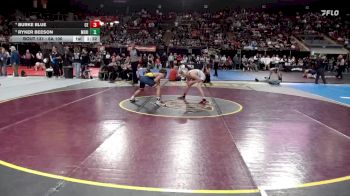 6A 106 lbs Quarterfinal - Ryker Beeson, Meridian vs Burke Blue, Centennial