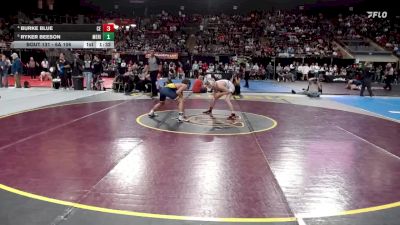 6A 106 lbs Quarterfinal - Ryker Beeson, Meridian vs Burke Blue, Centennial