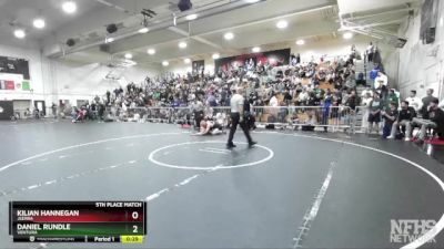 144 lbs 5th Place Match - Kilian Hannegan, JSerra vs Daniel Rundle, Ventura