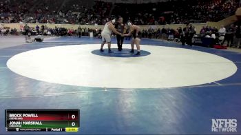 3A-285 lbs Cons. Round 1 - Brock Powell, Cleveland vs Jonah Marshall, Checotah