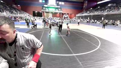 65 lbs Quarterfinal - Anders Aune, Glasgow WC vs Asher Warner, Bear Cave