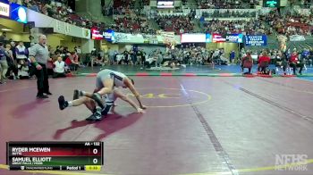 AA - 132 lbs Cons. Semi - Ryder McEwen, Butte vs Samuel Elliott, Great Falls / MSDB