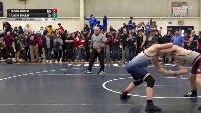 190 lbs Cons. Semi - Jacob Moser, SJCI vs Justin Stassi, St. Joseph, Sea