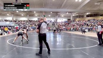 AA 144 lbs Champ. Round 1 - Ty Hutchens, West Creek High School vs Ascen Petricca, Green Hill High School