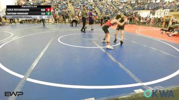 90 lbs Quarterfinal - Cole Richardson, Barnsdall Youth Wrestling vs Rayden Wishard, Claremore Wrestling Club