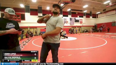 130 lbs Round 3 - Aiden Lopez, Damaged Ear Wrestling Club vs Payton Redfield, Ascend Wrestling Academy