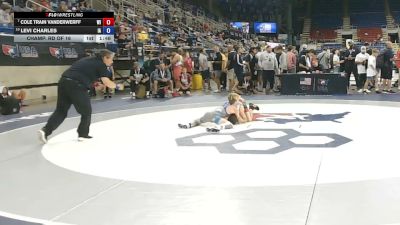 88 lbs Champ. Rd Of 16 - Cole Train Vanderwerff, Wisconsin vs Levi Charles, Iowa