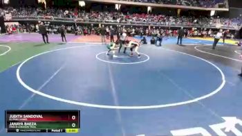 5A 100 lbs Semifinal - Judith Sandoval, El Paso Hanks vs Janaya Baeza, Frisco Lebanon Trail