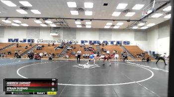 174 lbs 1st Place Match - Efrain Duenas, Modesto College vs Andrew Hamant, Sacramento City College