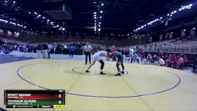 197 lbs Round 3 (4 Team) - Wyatt Ingham, Wisconsin vs Tayshaun Glover, North Dakota State