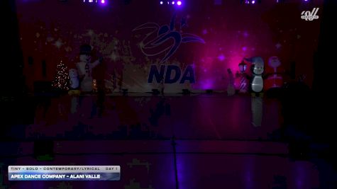 Apex Dance Company - Alani Valle [2025 Tiny - Solo - Contemporary/Lyrical Day 1] 2025 NDA Houston Regional