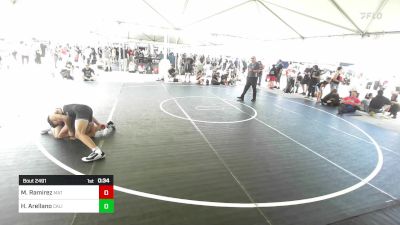 132 lbs Consi Of 4 - Manny Ramirez, Mat Warriors vs Henry Arellano, California Grapplers