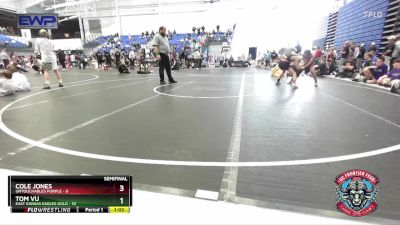 80 lbs Semis (4 Team) - Cole Jones, Untouchables Purple vs Tom Vu, East Kansas Eagles Gold