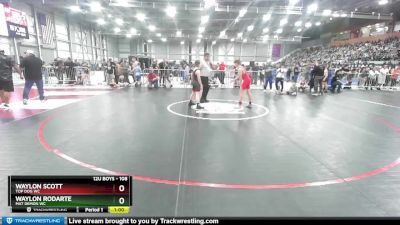 108 lbs Quarterfinal - Waylon Scott, Top Dog WC vs Waylon Rodarte, Mat Demon WC