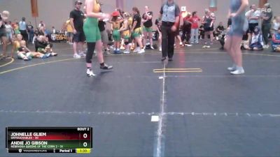 138 lbs Round 1 (4 Team) - Johnelle Gliem, Untouchables vs Andie Jo Gibson, Nebraska Queens Of The Corn 2