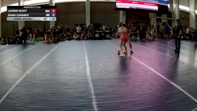 140 lbs Cons. Round 1 - Lauren Scott, Colorado vs Siana Carabeo, Arizona