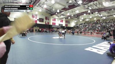 155 lbs Champ. Round 1 - Dalilah Castaneda, Norwalk vs Natalie Ramirez, Colton