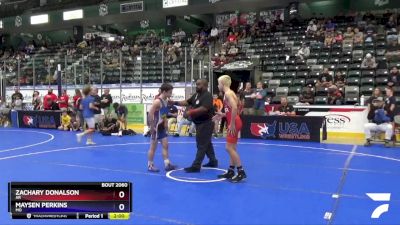 106 lbs Champ. Round 1 - Zachary Donalson, AR vs Maysen Perkins, MO