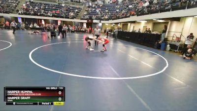 115 lbs Champ. Round 1 - Harper Graff, Iowa vs Harper Humpal, Chickasaw Elite Wrestling Club