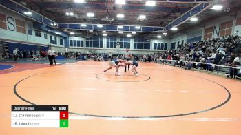 157 lbs Quarterfinal - Jayden D'Ambrosio, Saint John's Prep vs Ben Lincoln, Framingham