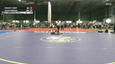 120 lbs Champ. Round 2 - Bradley Ament, Richmond Wrestling Club vs Jaylin Foreman, Great Bridge Wrestling Club