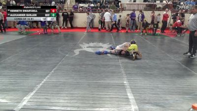 70_B lbs Consi Of 16 #1 - Kenneth Swartzell, Mifflin County vs Alexander Guillen, North Allegheny